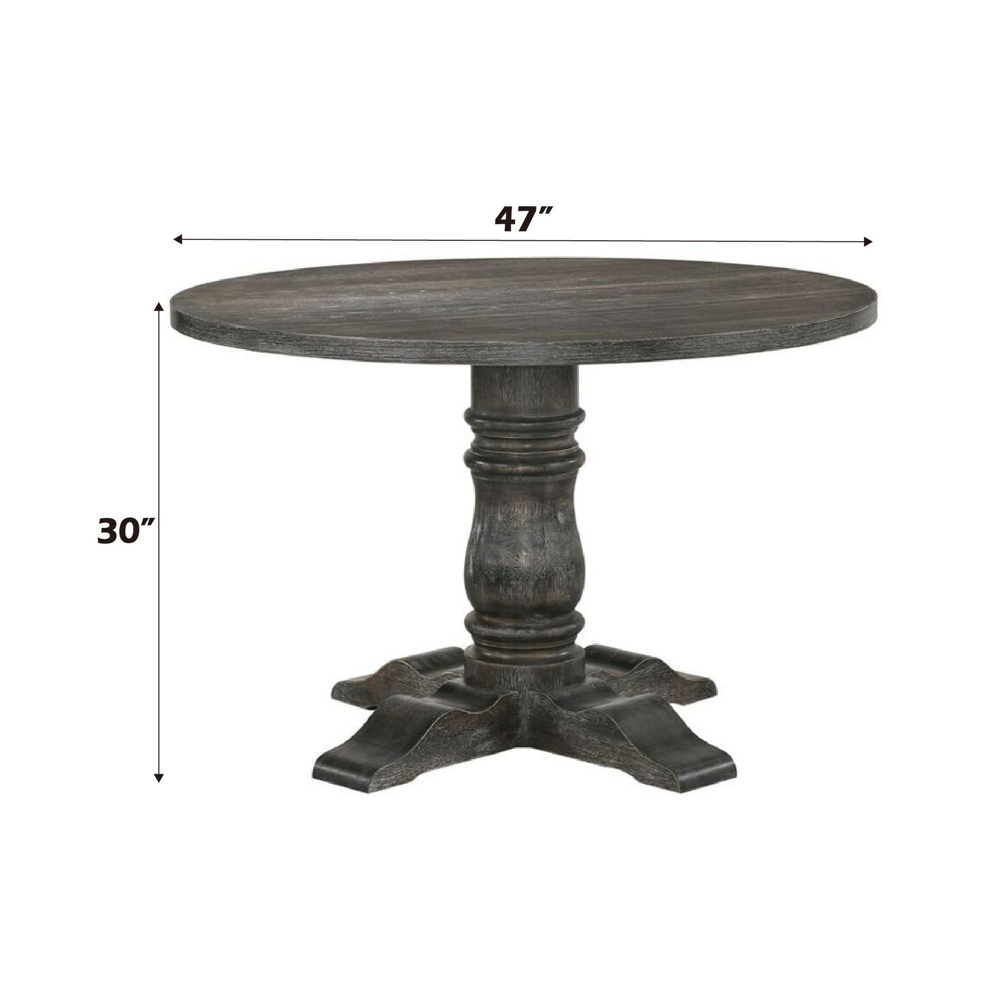 Leventis - Weathered Dining Table - Gray Acme