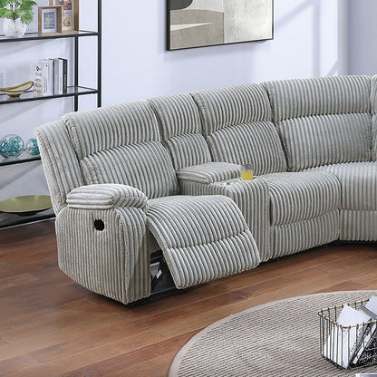 Power Motion Sectional LAF / RAF Loveseat With Console Cup Holders Home Essentials