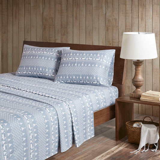 Queen Sheet Set - Blue Winter Frost Woolrich