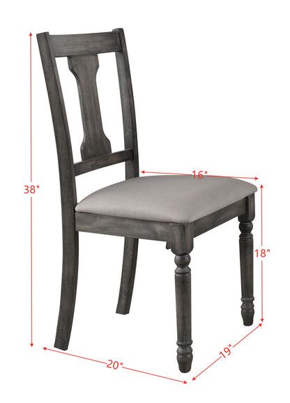 Wallace - Side Chair (Set of 2) - Tan / Weathered Gray Acme