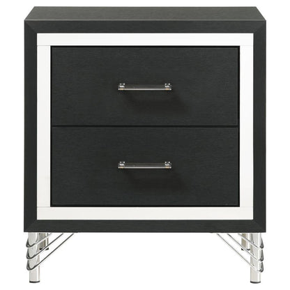 Lucia - 2-Drawer Nightstand - White Coaster Fine Furniture