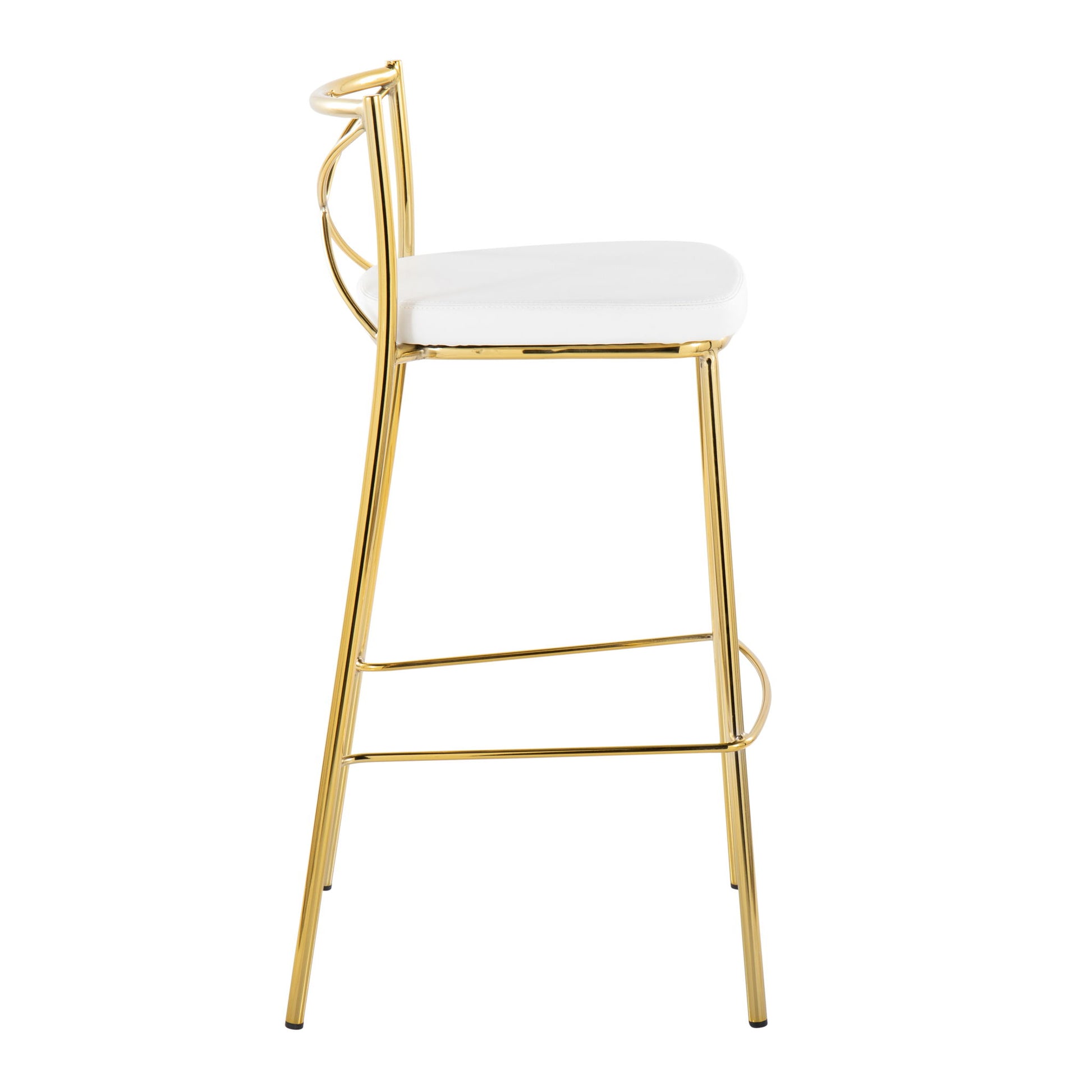 Modern Charlotte - Contemporary Fixed Height Barstool (Set of 2) Lumi Source