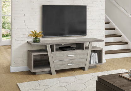 TV Stand, Console, Media Entertainment Center, Storage Drawers, Contemporary & Modern - Taupe 8th Street