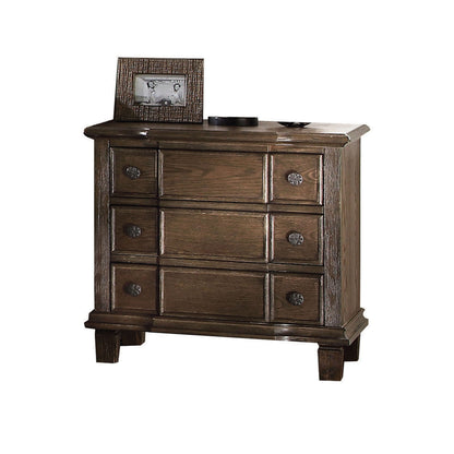 Baudouin - Weathered Nightstand - Oak