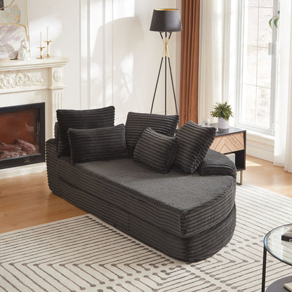 Semi Circular 2 In 1 Sofa Bed With Neck Pillow Home Essentials