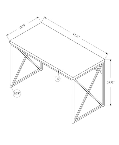 Computer Desk For Home Office, Laptop, Glossy Contemporary & Modern 8th Street