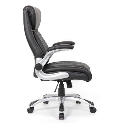 High Back Ergonomic Executive Office Chair, Adjustable Height And Lumbar Support For Home & Office - Black Home Essentials