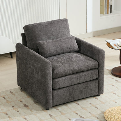 Cozy Upholstered Plush Cushion Armchair For Living Room Hearth and Haven