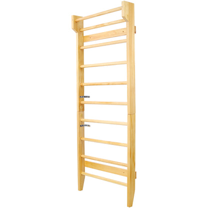 Gymnastics Stall Bar Multi Use Swedish Ladder For Home Gym And Physical Therapy - Natural Daily Nest