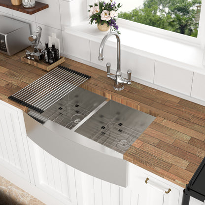 Farmhouse Double Bowl Sink With 50/50 Layout Daily Nest