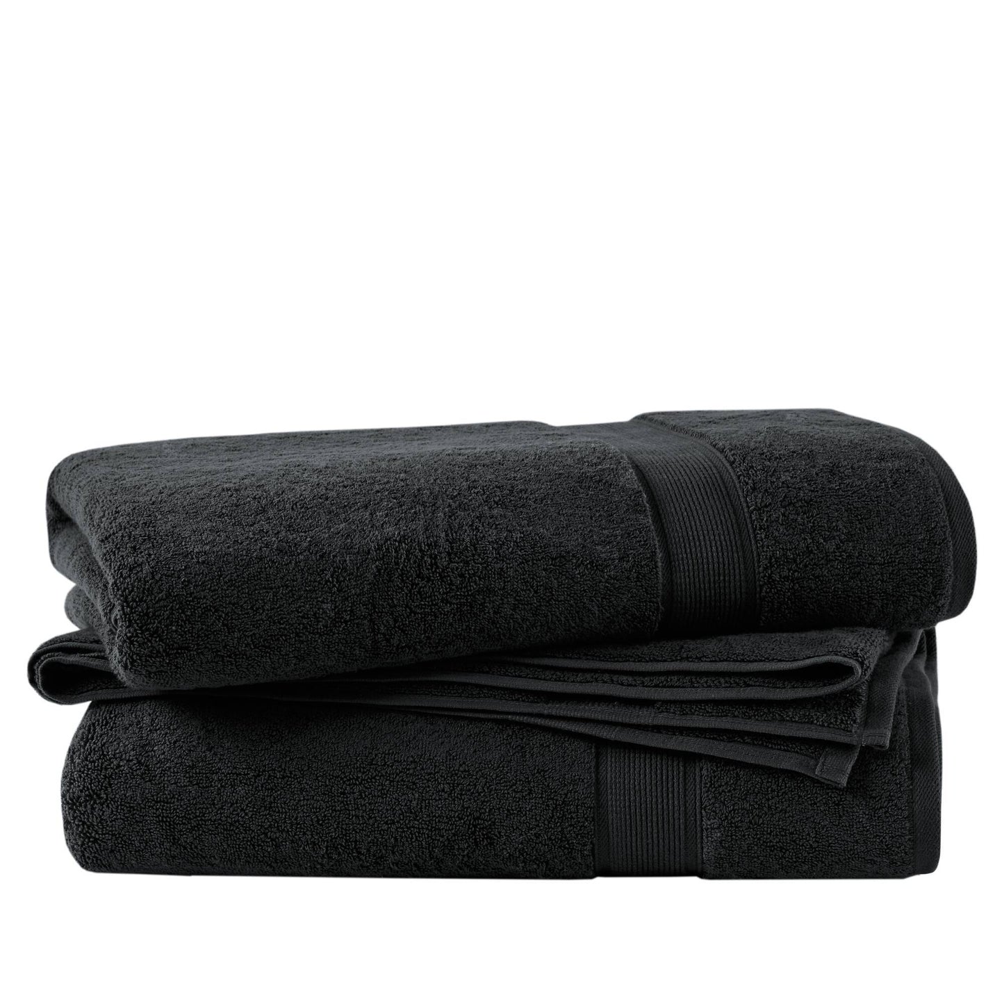 800GSM Ultra-Soft Absorbent Towel Set - Black Madison Park Signature