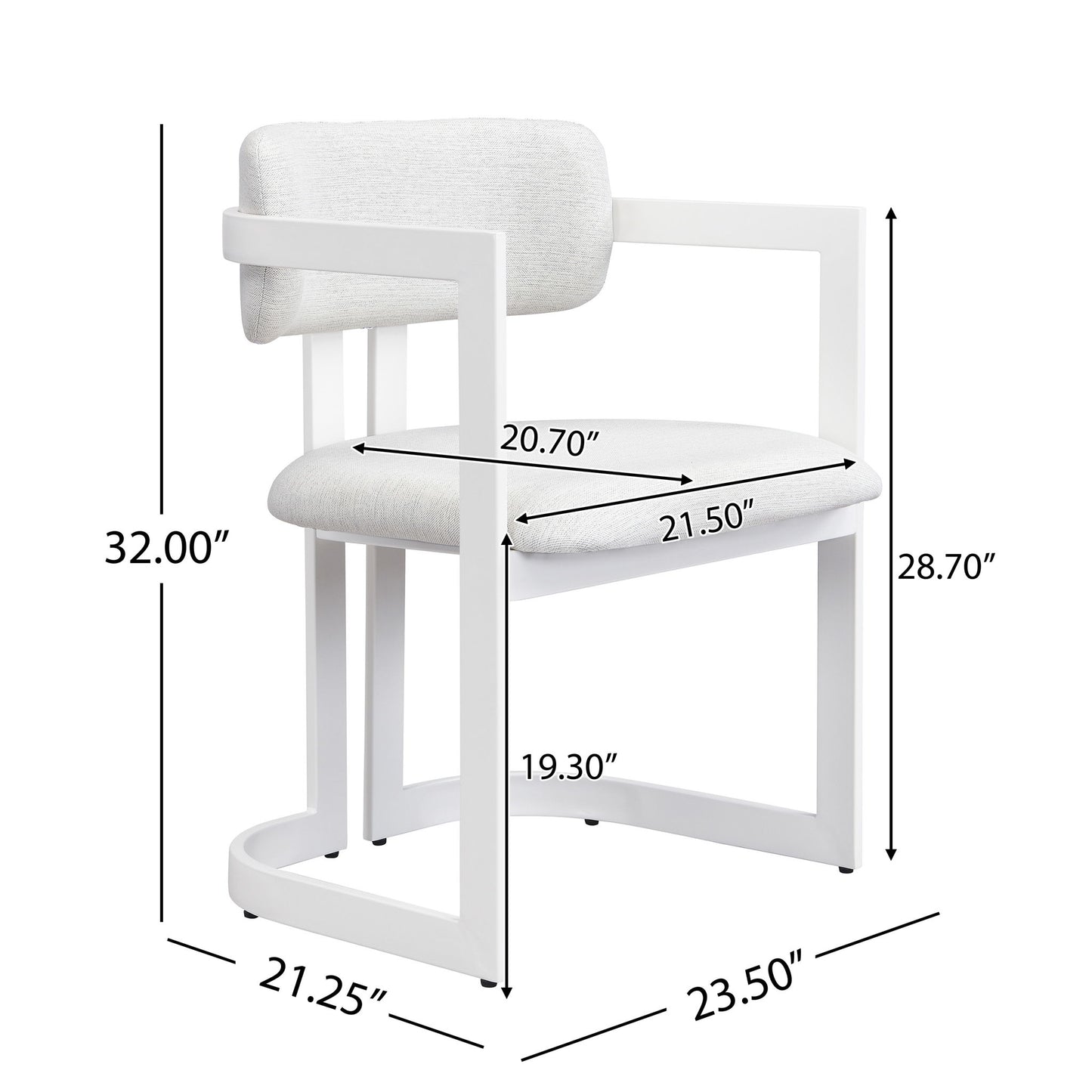 Upholstered Dining Armchairs (Set of 2) Noble House