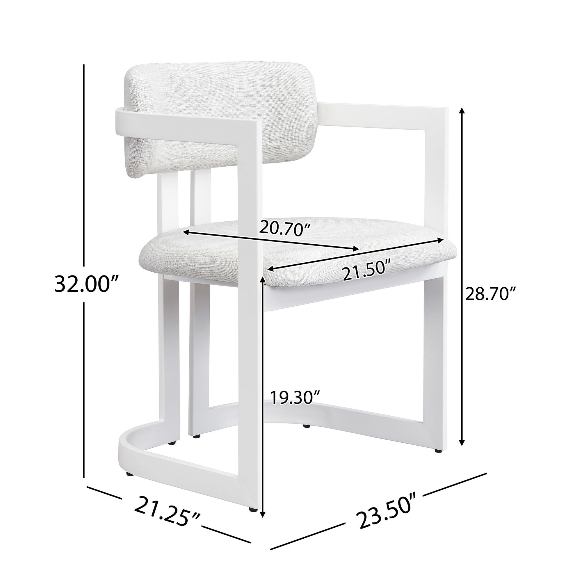 Upholstered Dining Armchairs (Set of 2) Noble House