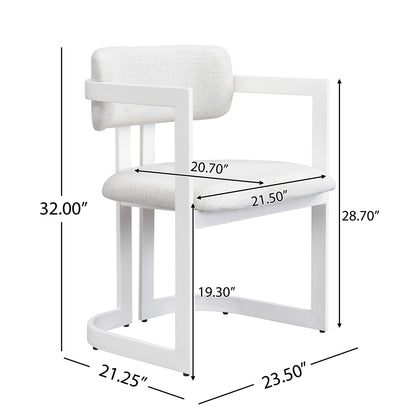 Upholstered Dining Armchairs (Set of 2) Noble House