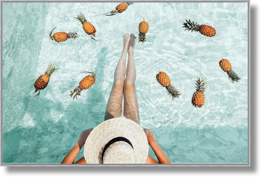 Sunlit Retreat - 32" x 47" Framed Wall Art Classy Art