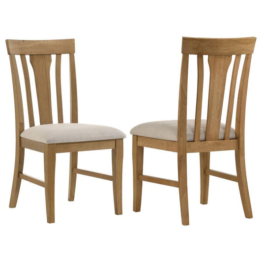 Hartville - Dining Side Chair (Set of 2) - Natural Light Brown Coaster Fine Furniture