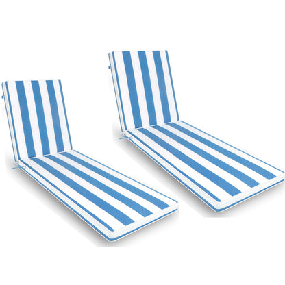 2 Pieces Set Outdoor Lounge Chair Cushion Replacement Patio Furniture Seat Home Essentials
