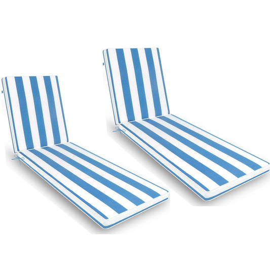 2 Pieces Set Outdoor Lounge Chair Cushion Replacement Patio Furniture Seat Home Essentials