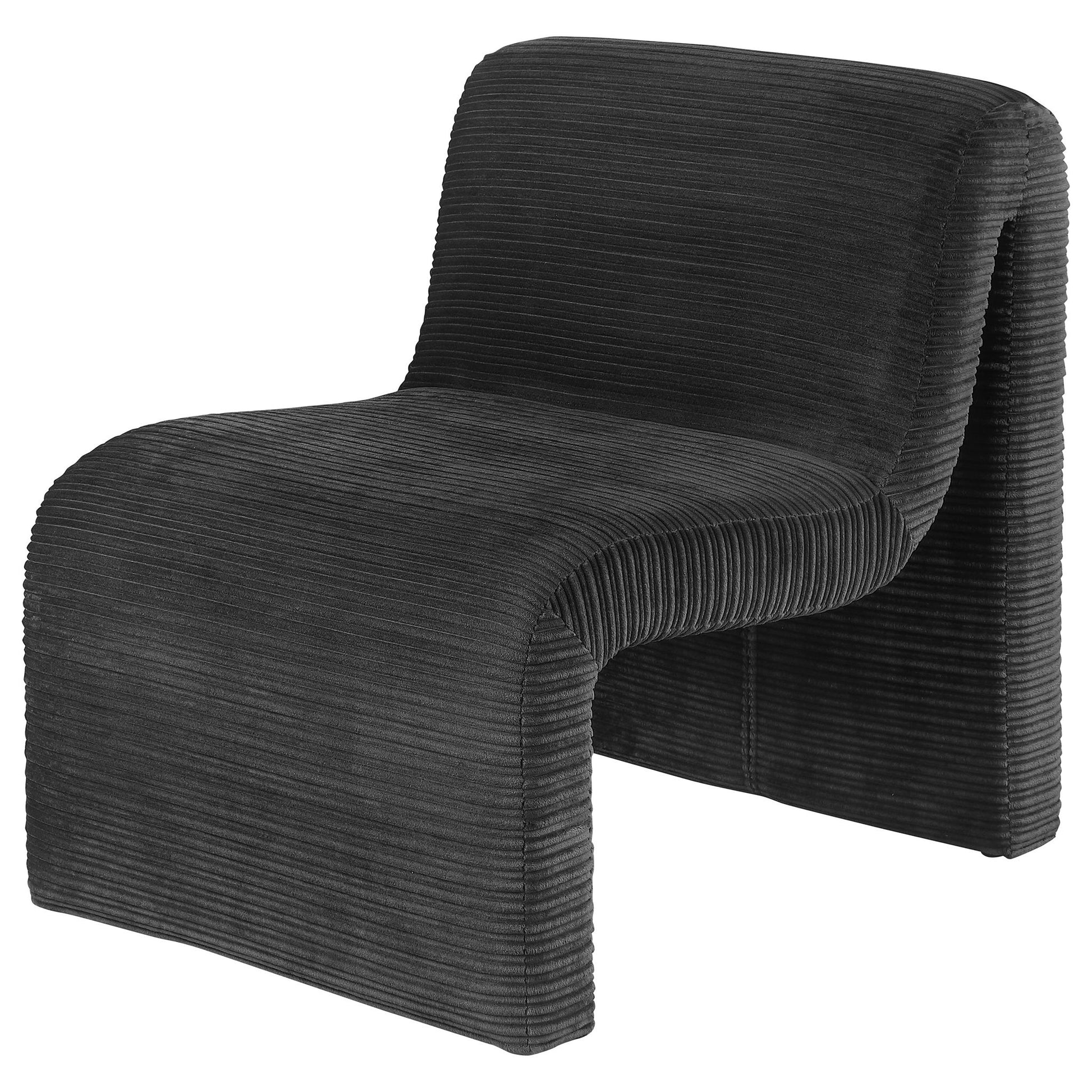 Winne - Curved Armless Accent Chair Furniture Max