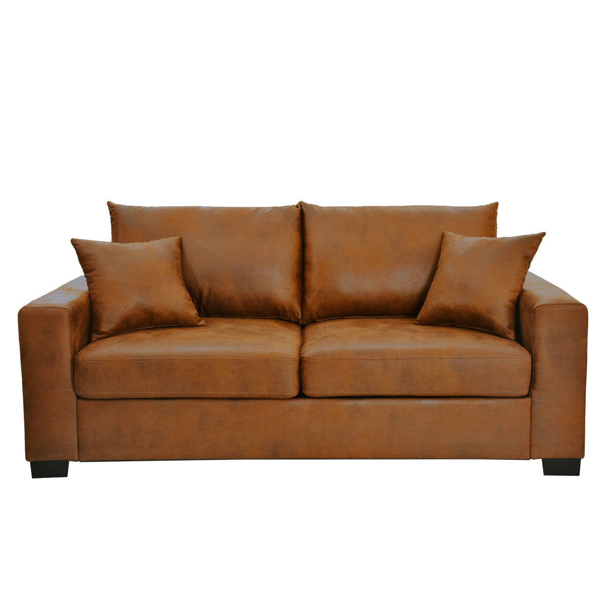 2 Seater Sofa, 2 Throw Pillows For Living Room Home Essentials