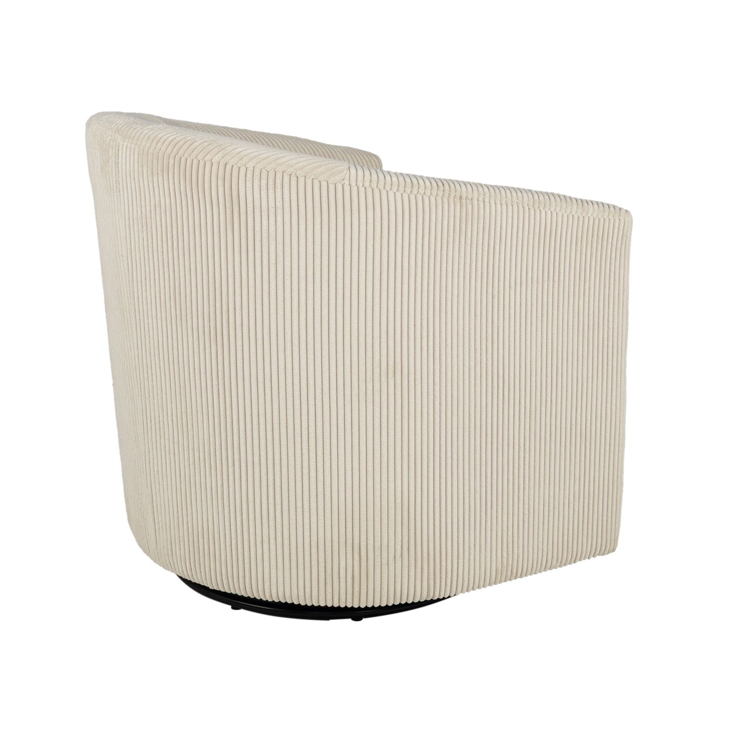 Swivel Accent Chair With U Backrest, Plush Cushion Living Room Furniture Home Essentials