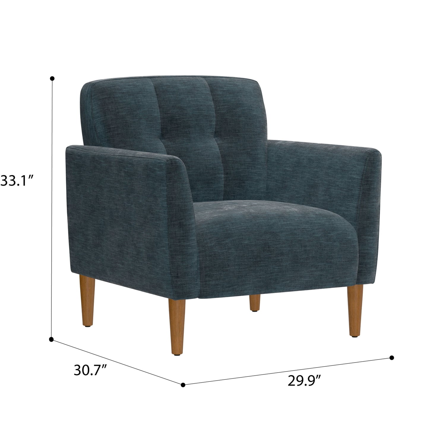 Accent Chair, Transitional - Blue Emerald Home