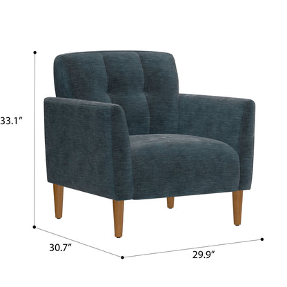 Accent Chair, Transitional - Blue Emerald Home