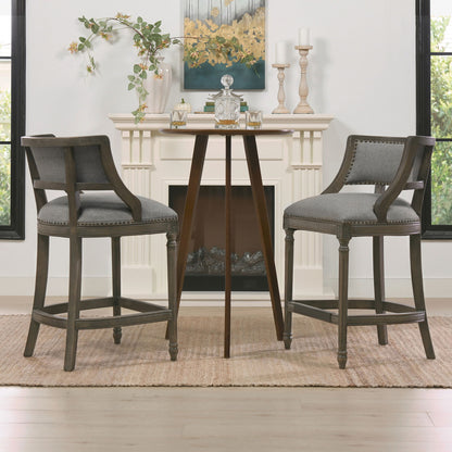 Paris - Farmhouse Counter Height Bar Stool With Backrest Jennifer Taylor Home