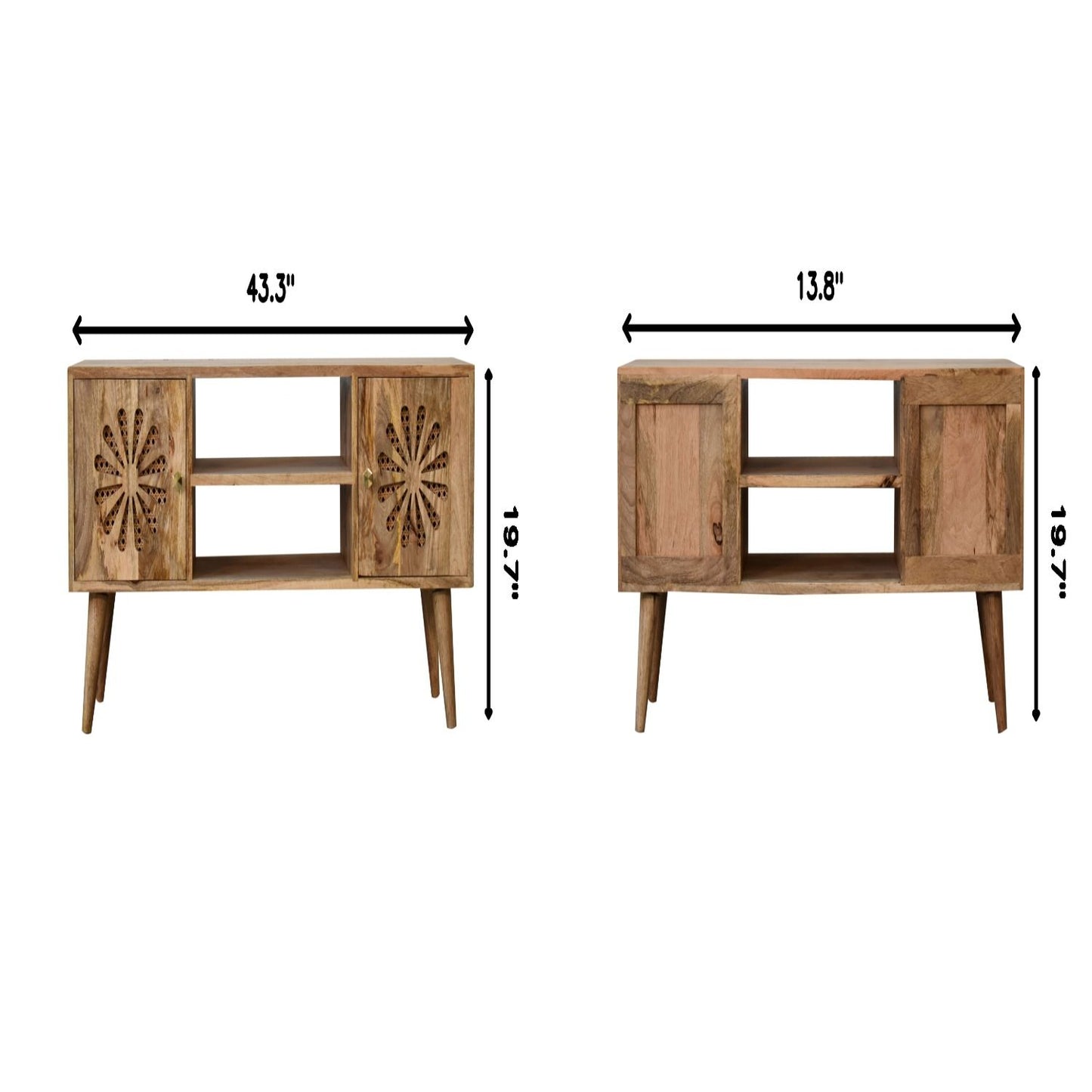 Rosalie - Media Unit - Beige Brown Artisan Furniture