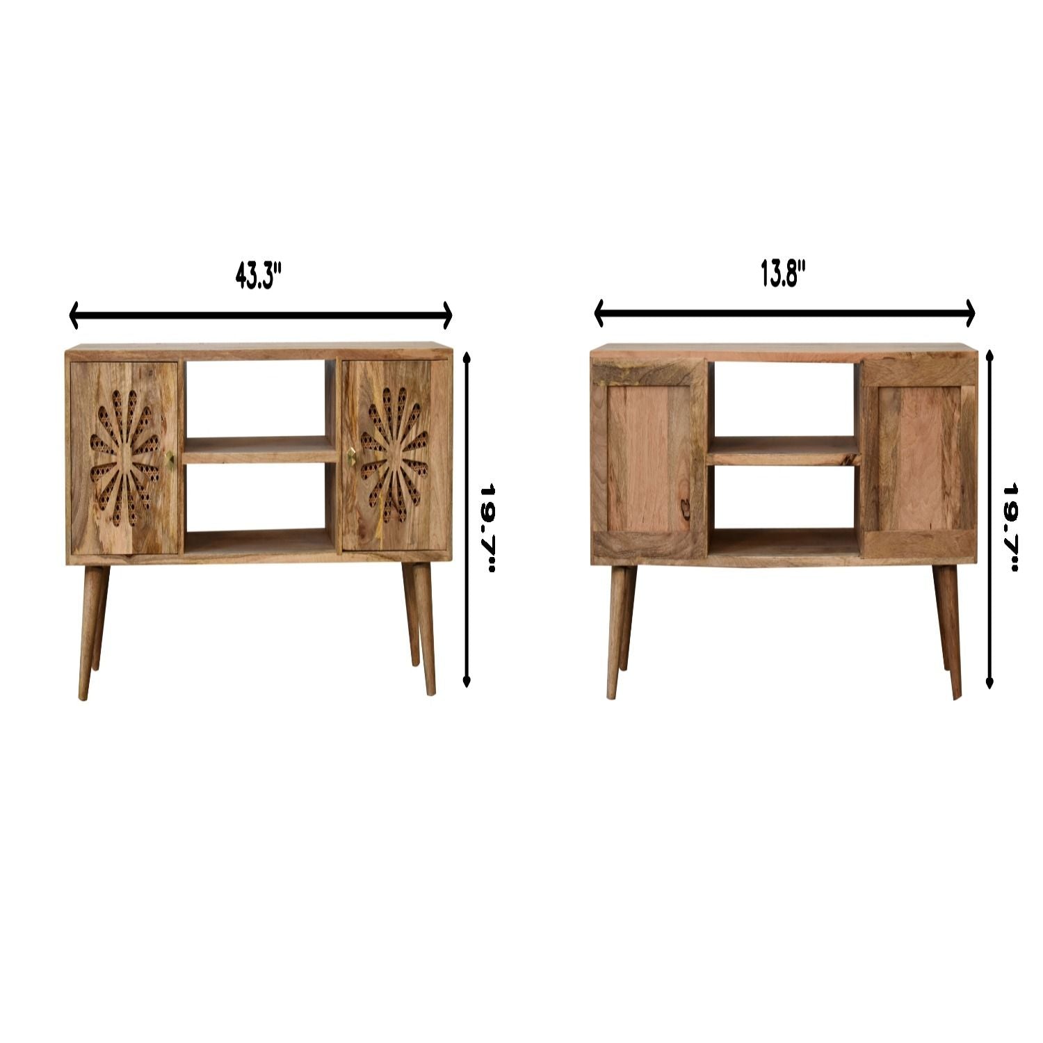 Rosalie - Media Unit - Beige Brown Artisan Furniture