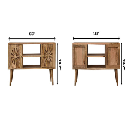 Rosalie - Media Unit - Beige Brown Artisan Furniture