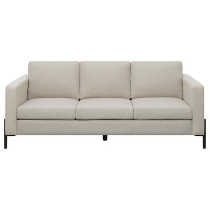 Tilly - Upholstered Track Arm Sofa - Oatmeal