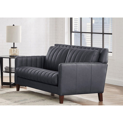 Ennis - Leather Loveseat