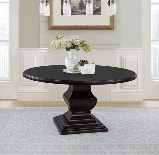 Twyla - 60" Round Wood Dining Room Table - Dark Cocoa Coaster Fine Furniture