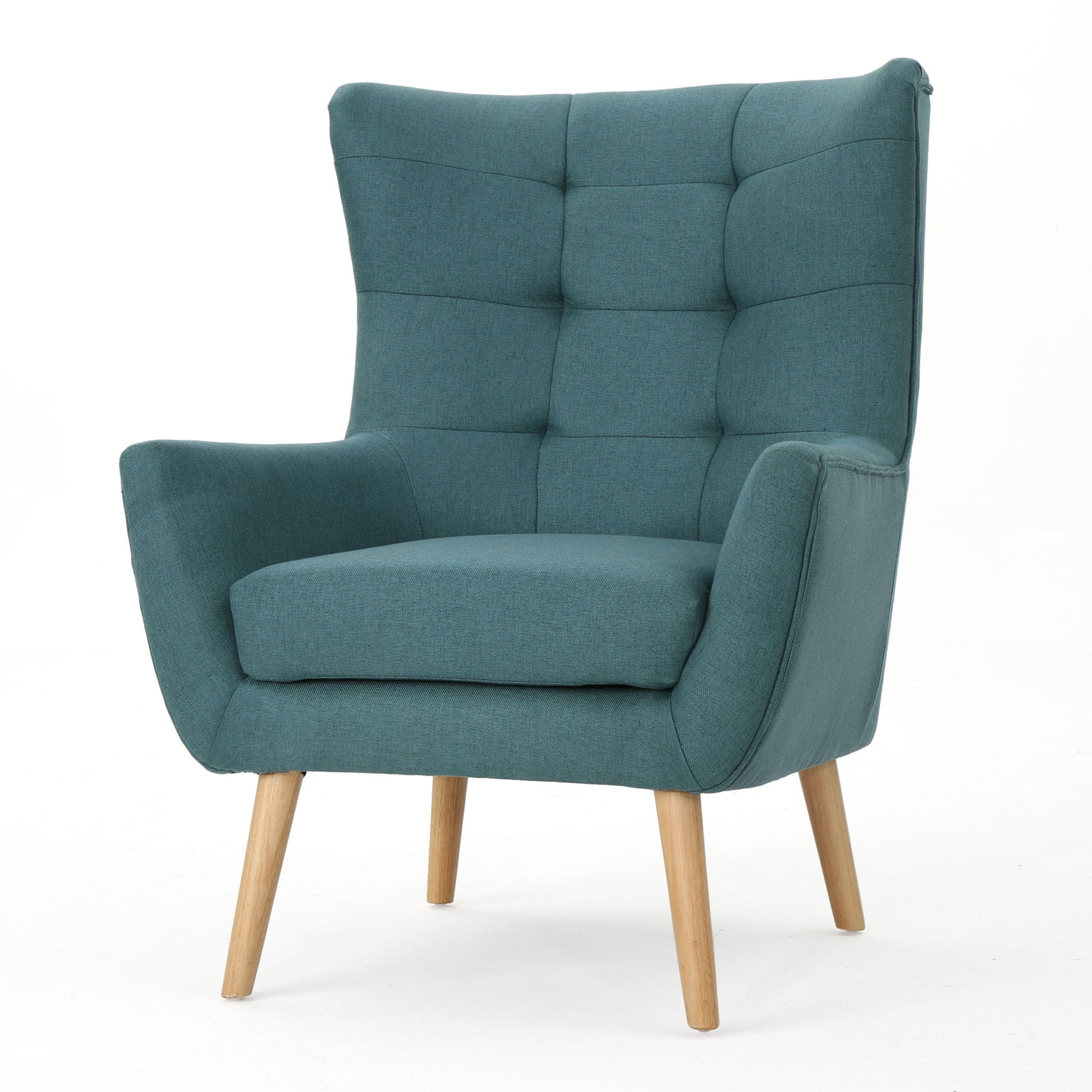 Club Chair With Rubberwood Legs Noble House