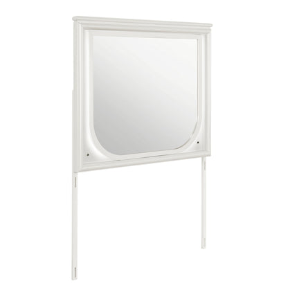 Uriuni - Large Scale Mirror With LED Light - Off White Global Furniture USA