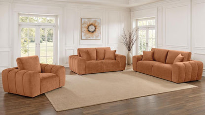 Burnett - Chenille Upholstered Sofa Set Coaster Fine Furniture