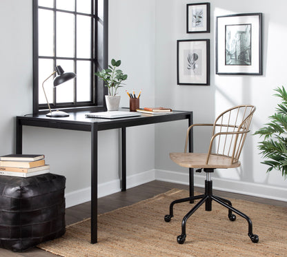 Riley - Farmhouse Adjustable Office Chair Lumi Source