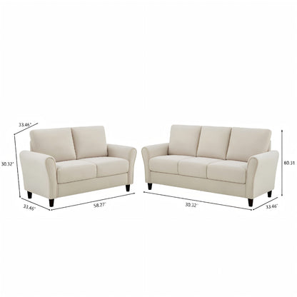 Patricia - 2 Piece Sofa Set US Pride