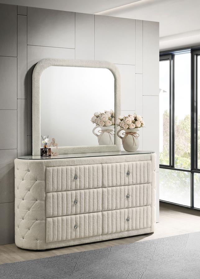 Sonya - 6-Drawer Upholstered Bedroom Dresser Coaster Fine Furniture