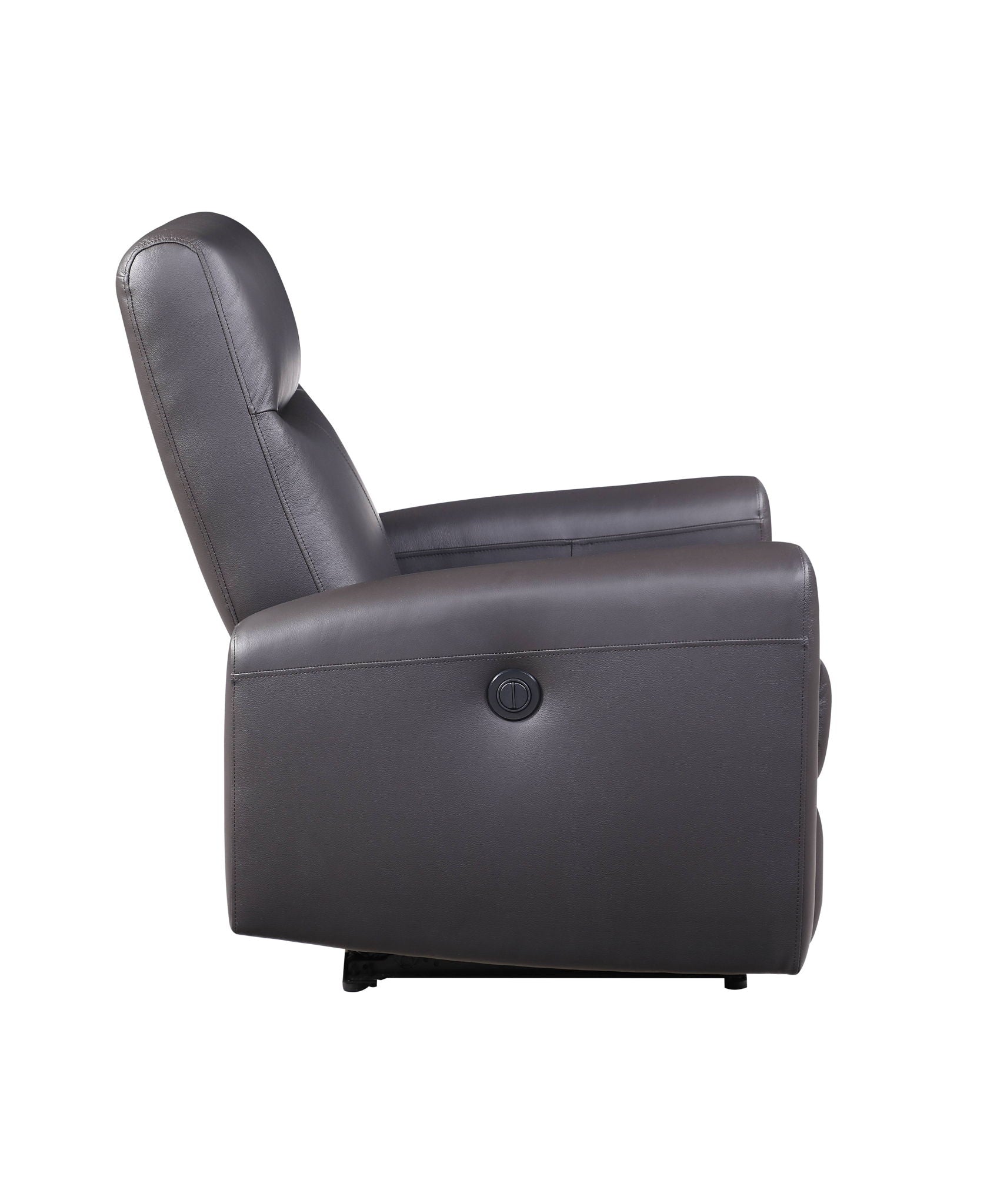 Blane - Top Grain Leather Match Power Motion Recliner - Brown Acme
