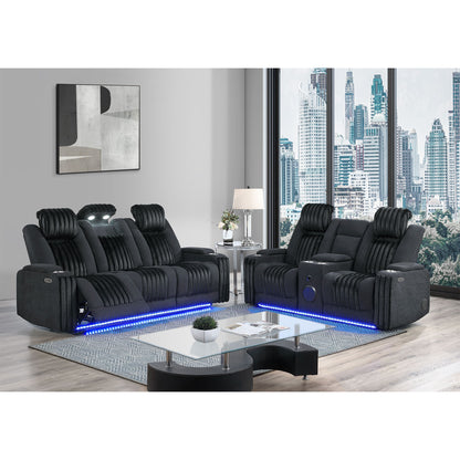 Duran - Power Reclining Set With Power Headrest Global Furniture USA