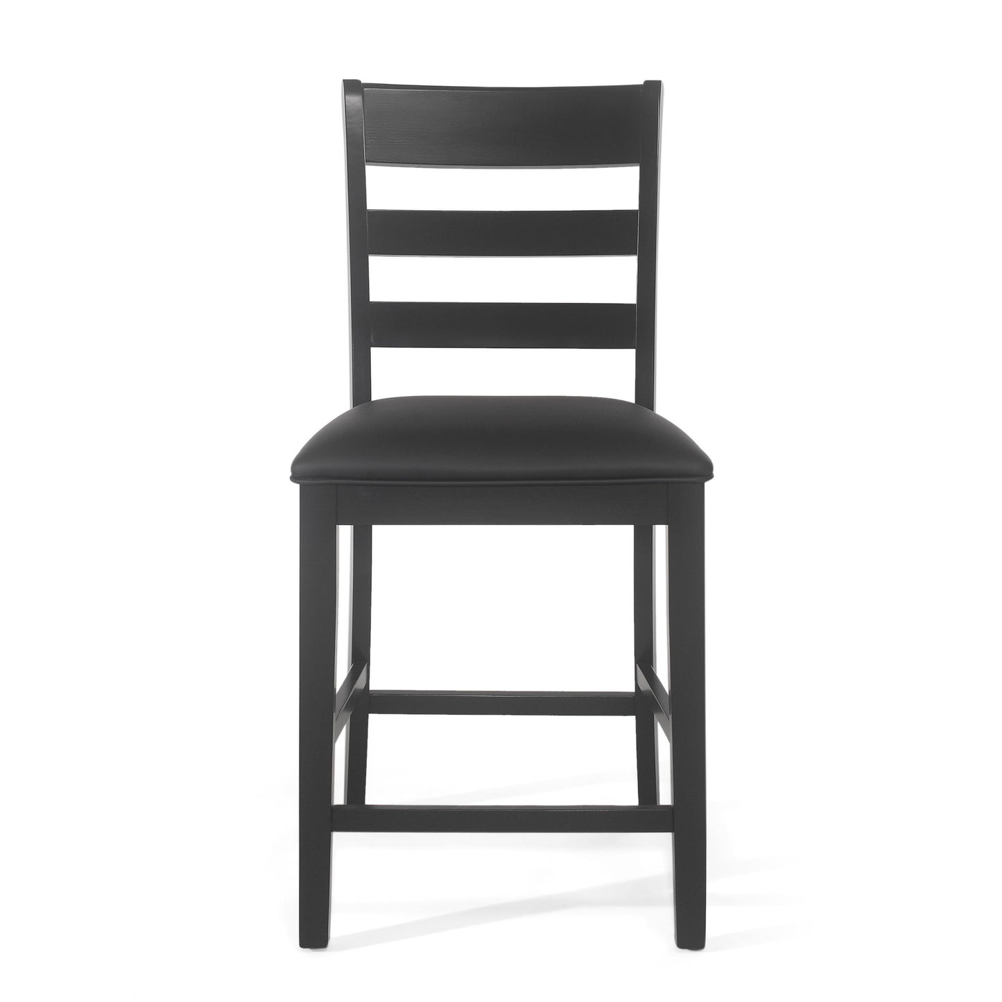 Farmhouse Upholstered Wood Counter Stools Noble House