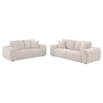 Burnett - Chenille Upholstered Sofa Set Coaster Fine Furniture