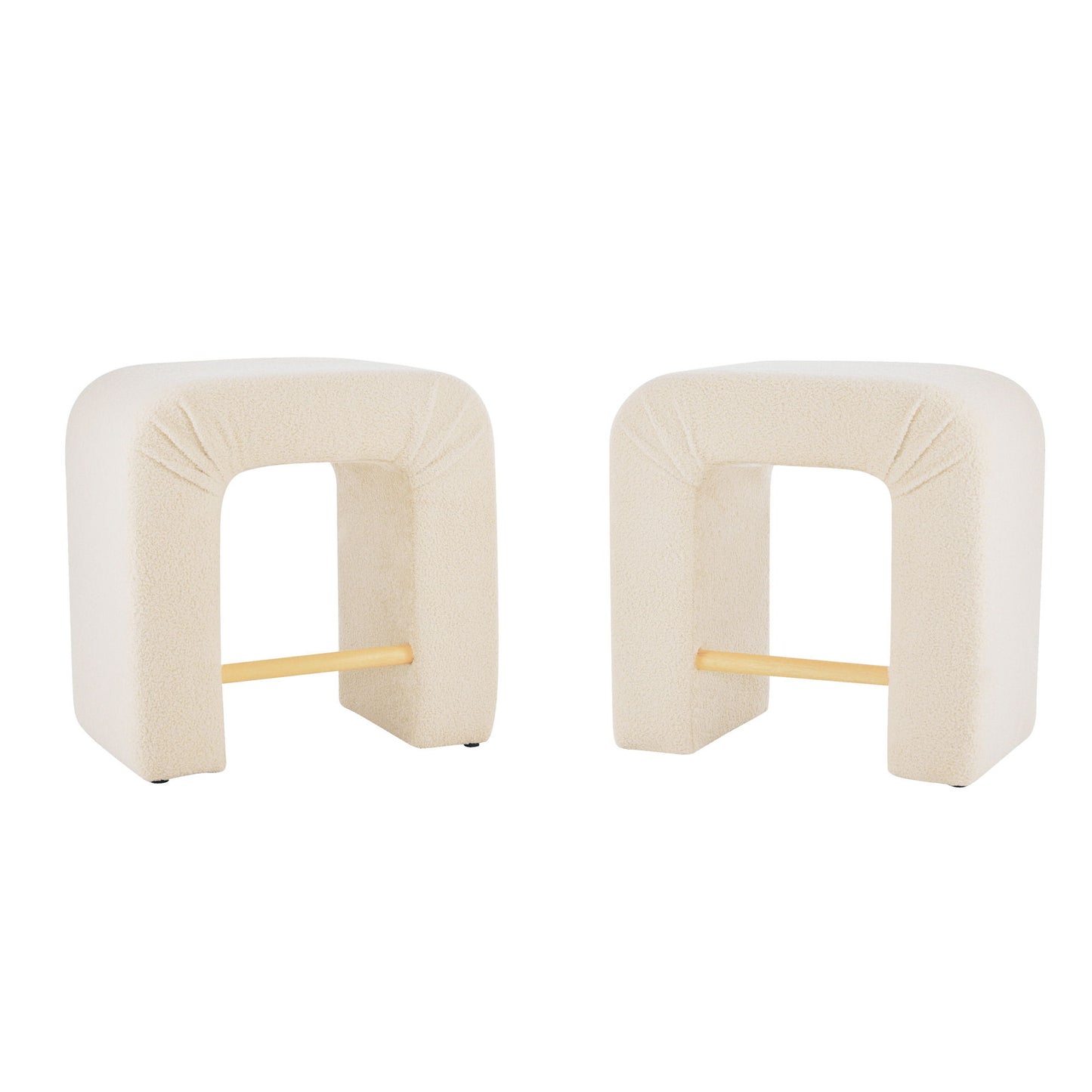 Boucle Stool (Set of 2) Noble House