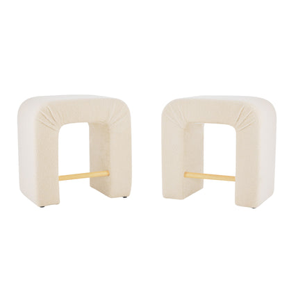Boucle Stool (Set of 2) Noble House
