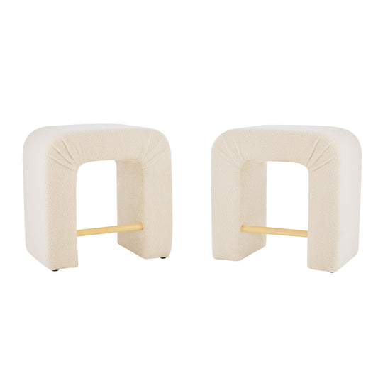 Boucle Stool (Set of 2) Noble House
