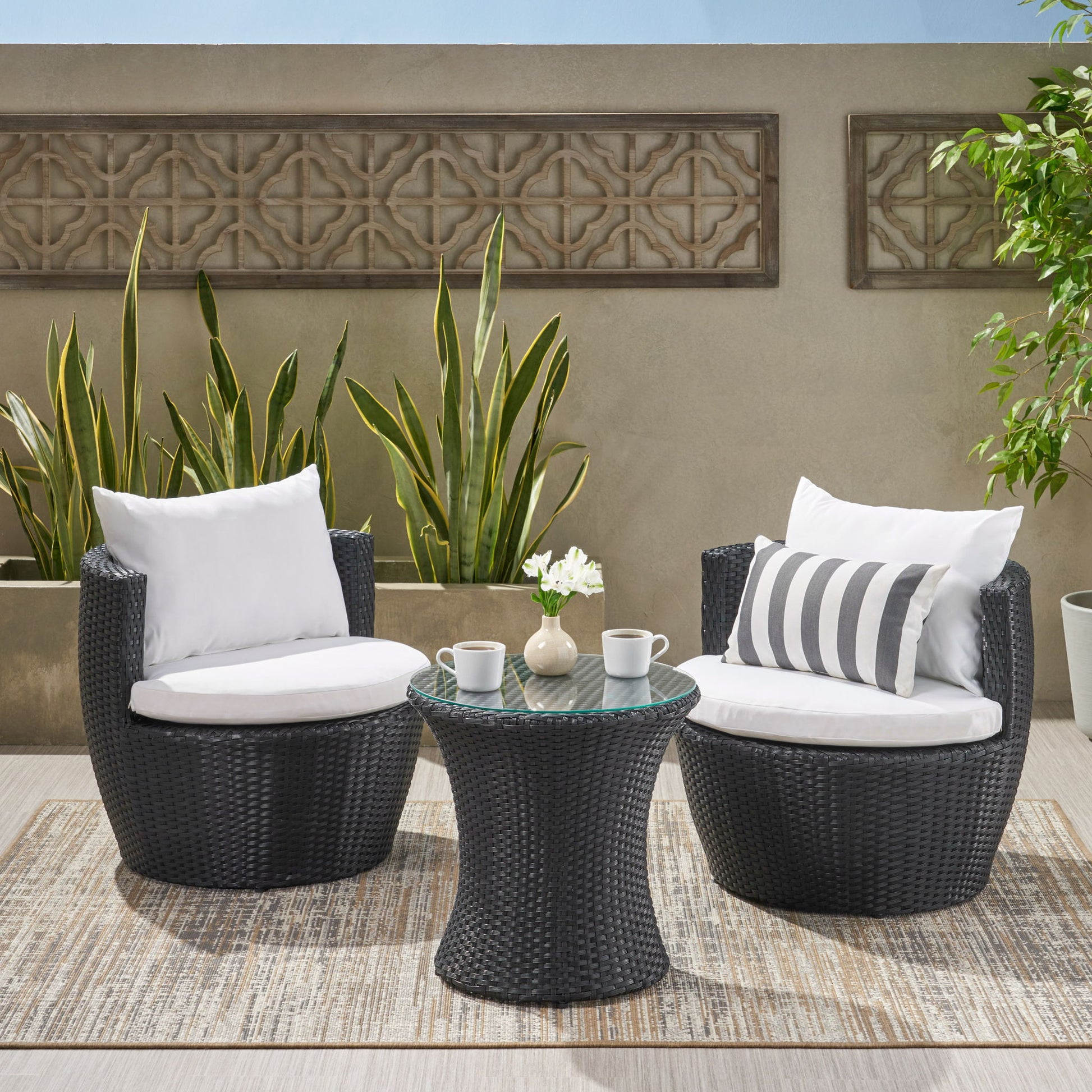 Kono - Chat Set Outdoor Furniture Noble House