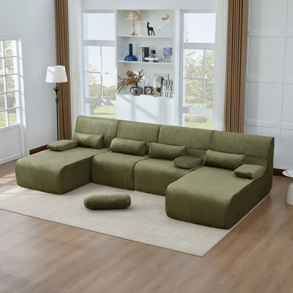 Oversized Sectional Sofa, Living Room Seating With Modular Design Hearth and Haven