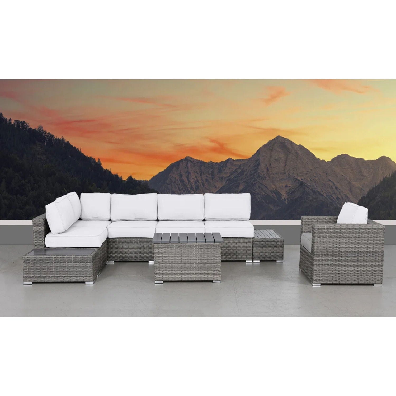 Sectional, Stylish Entertainment, Outdoor Living LSI Patio Furniture